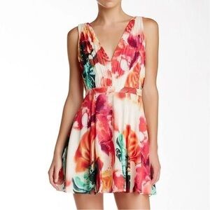 Alice + Olivia Multicolor Floral Mini Dress